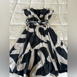 Anthropologie Black and White Dress